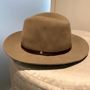 rag & bone wool felt leather trimmed fedora